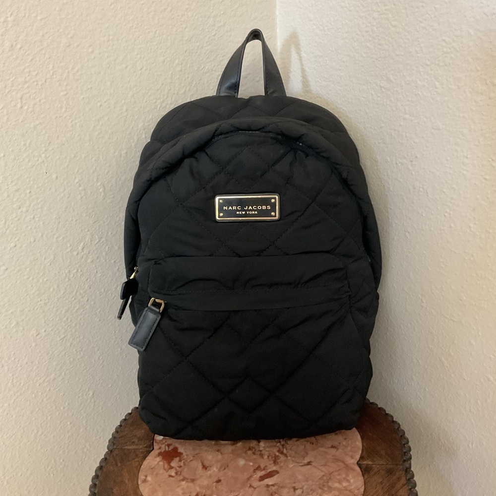 Marc Jacobs Black Quilted Backpack - Picture 2 of 9